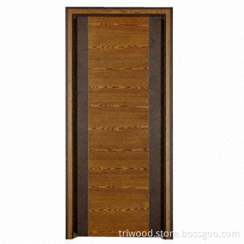 Exquisite Interior Composite Wood Door with Natural Wood Veneer and Environment-friendly Painting